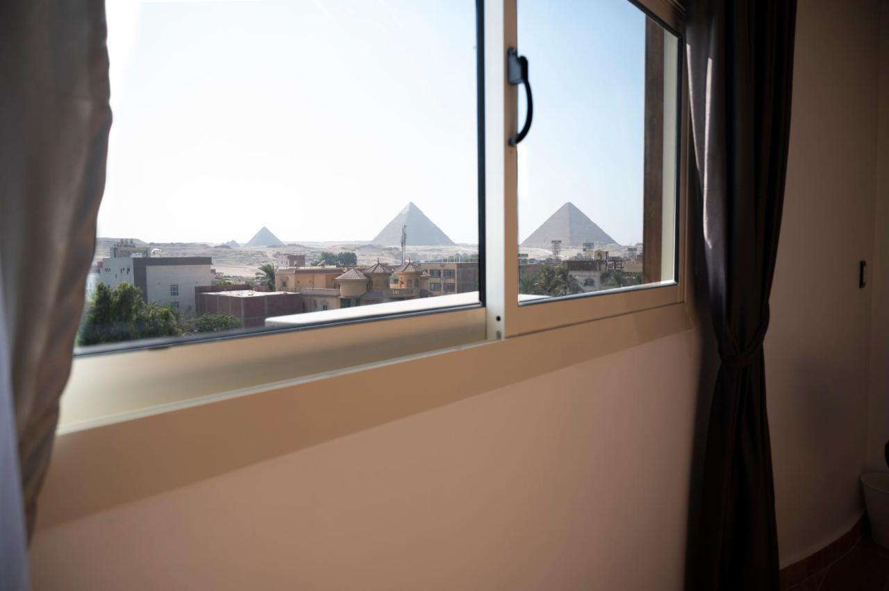 Palm Pyramids View Inn Kafret el-Gabal Kültér fotó